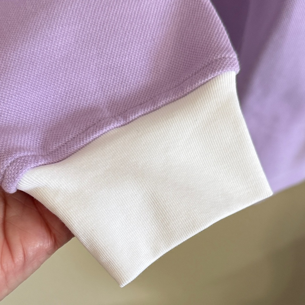 Bogey Boys Lavender Purple and White Men's Button-Down Rugby/Golf Shirt - Picture 6 of 10